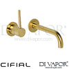 Cifial 32405MI-X11 U PVD X11 2H Wall Basin Mixer Tap Left Side Spare Parts